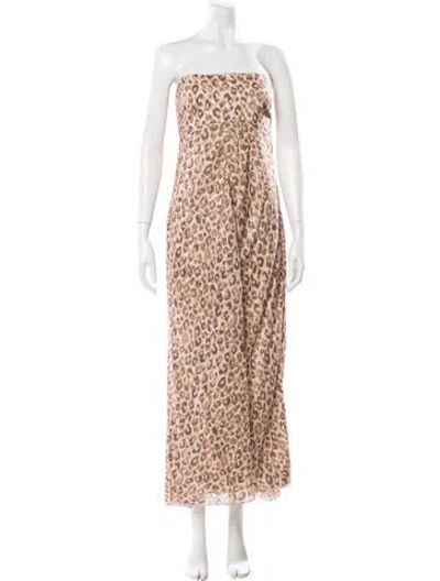 Pre-owned Zimmermann Linen Midi Length Dress In Neutral