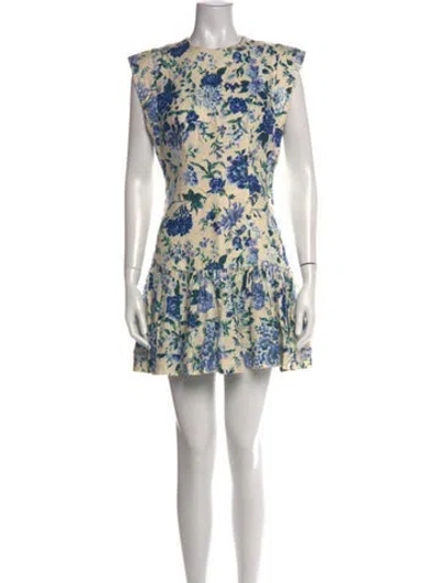 Pre-owned Zimmermann Linen Midi Length Dress In Neutral