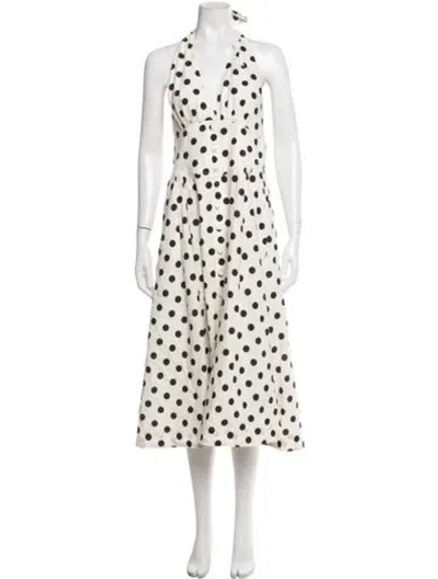 Pre-owned Zimmermann Linen Midi Length Dress In Neutrals