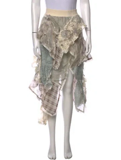 Pre-owned Zimmermann Linen Midi Length Skirt In Neutrals