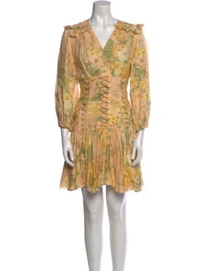 Pre-owned Zimmermann Linen Mini Dress
