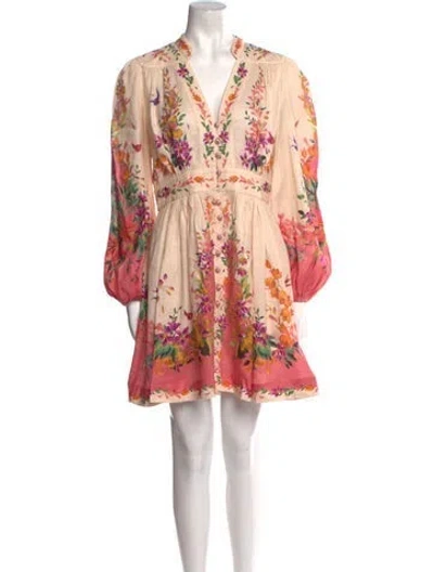 Pre-owned Zimmermann Linen Mini Dress