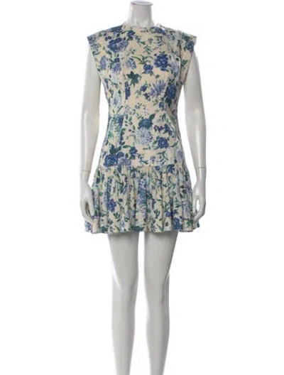 Pre-owned Zimmermann Linen Mini Dress