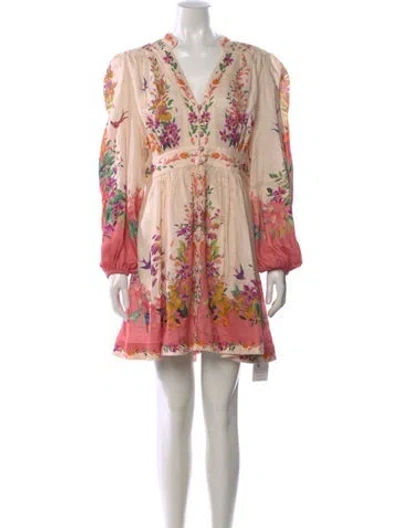 Pre-owned Zimmermann Linen Mini Dress