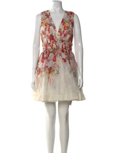 Pre-owned Zimmermann Linen Mini Dress