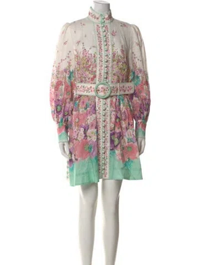 Pre-owned Zimmermann Linen Mini Dress