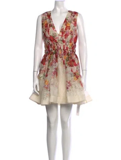 Pre-owned Zimmermann Linen Mini Dress