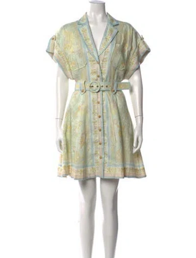 Pre-owned Zimmermann Linen Mini Dress