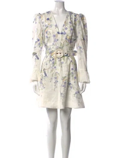 Pre-owned Zimmermann Linen Mini Dress