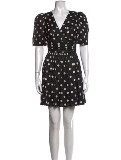Pre-owned Zimmermann Linen Mini Dress In Black