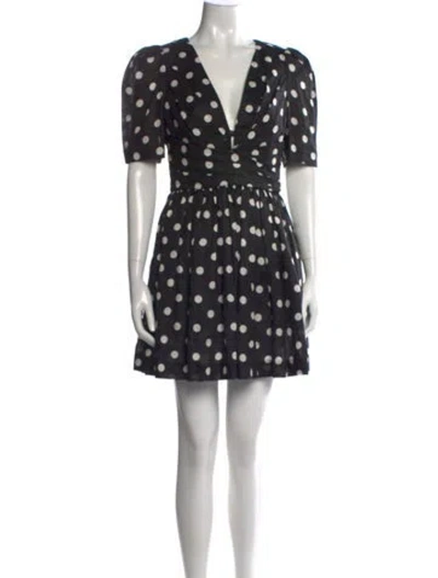 Pre-owned Zimmermann Linen Mini Dress In Black