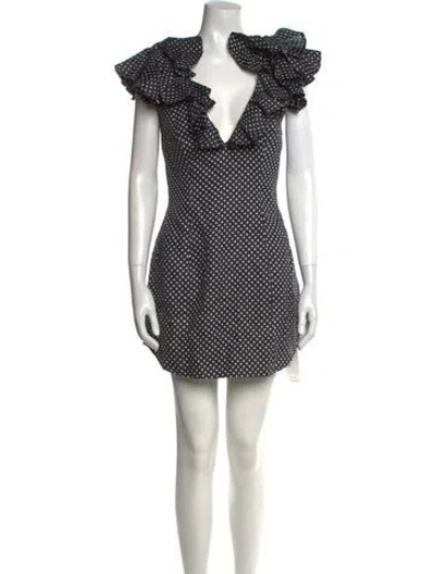 Pre-owned Zimmermann Linen Mini Dress In Blue