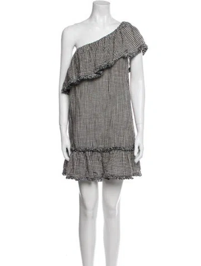 Pre-owned Zimmermann Linen Mini Dress In Blue