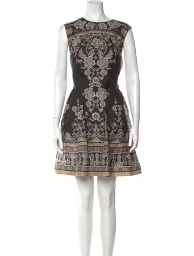 Pre-owned Zimmermann Linen Mini Dress In Blue