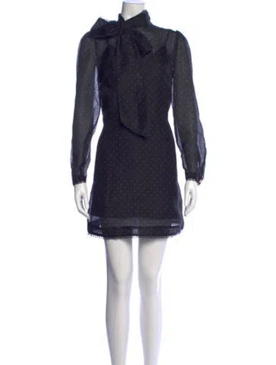 Pre-owned Zimmermann Linen Mini Dress In Blue