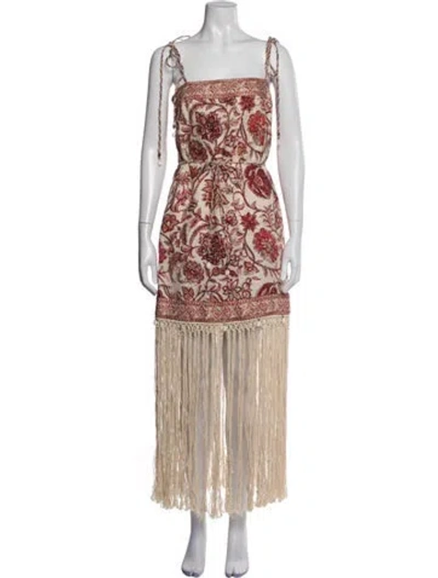 Pre-owned Zimmermann Linen Mini Dress In Green