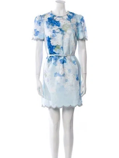 Pre-owned Zimmermann Linen Mini Dress In Multi