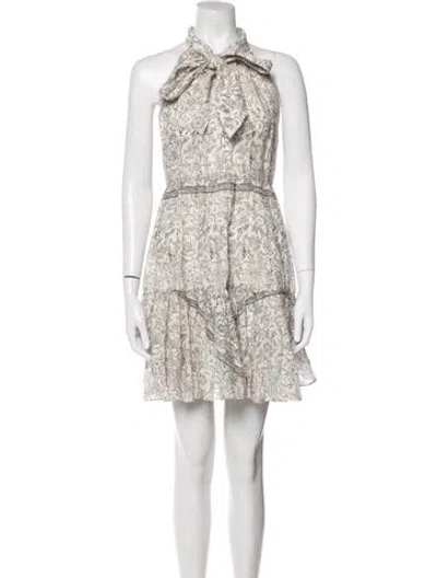 Pre-owned Zimmermann Linen Mini Dress In Multi
