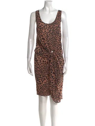 Pre-owned Zimmermann Linen Mini Dress In Neutral