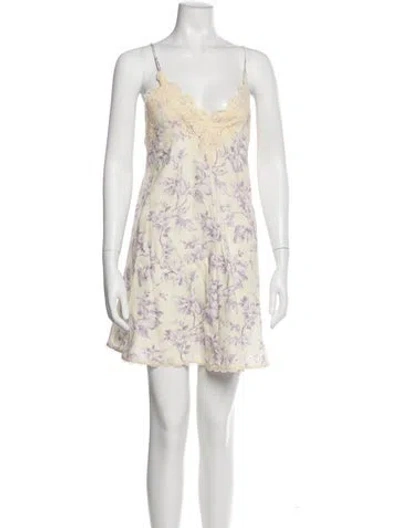 Pre-owned Zimmermann Linen Mini Dress In Neutral