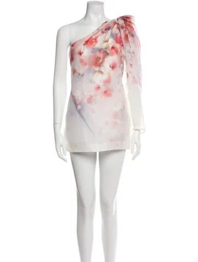 Pre-owned Zimmermann Linen Mini Dress In Neutral