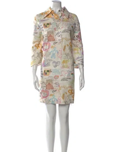 Pre-owned Zimmermann Linen Mini Dress In Neutral