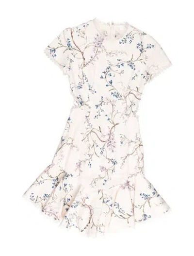 Pre-owned Zimmermann Linen Mini Dress In Neutral