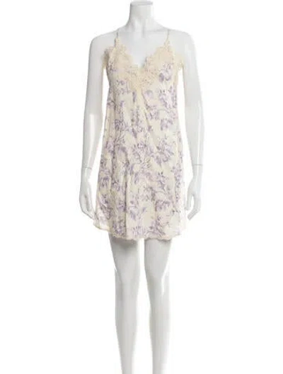 Pre-owned Zimmermann Linen Mini Dress In Neutral
