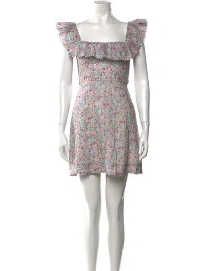 Pre-owned Zimmermann Linen Mini Dress In Neutral