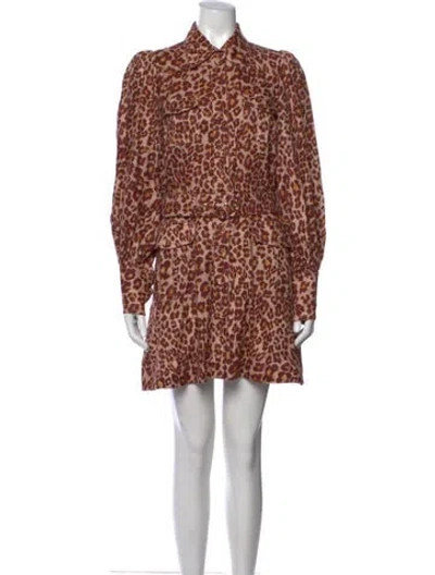 Pre-owned Zimmermann Linen Mini Dress In Neutral
