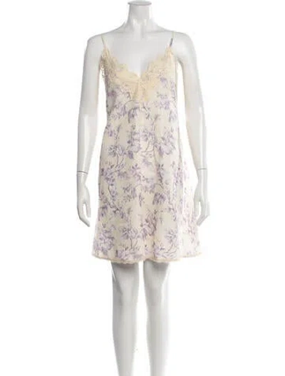 Pre-owned Zimmermann Linen Mini Dress In Neutrals
