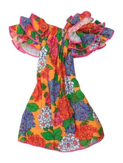 Pre-owned Zimmermann Linen Mini Dress In Orange