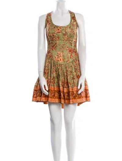Pre-owned Zimmermann Linen Mini Dress In Pink