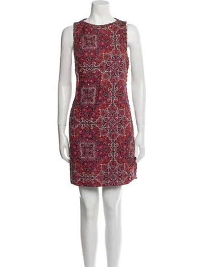 Pre-owned Zimmermann Linen Mini Dress In Red