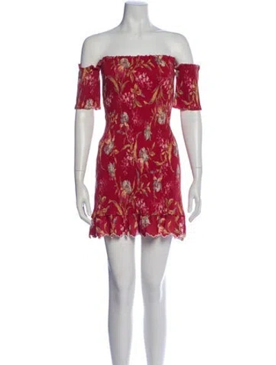 Pre-owned Zimmermann Linen Mini Dress In Red
