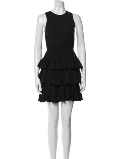 Pre-owned Zimmermann Linen Mini Dress W/ Tags In Black