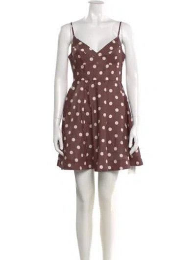 Pre-owned Zimmermann Linen Mini Dress W/ Tags In Multi