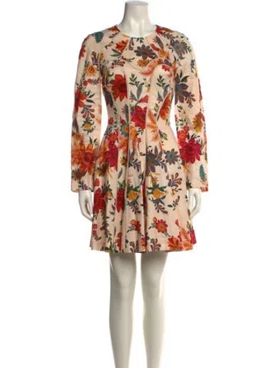Pre-owned Zimmermann Linen Mini Dress W/ Tags In Neutral