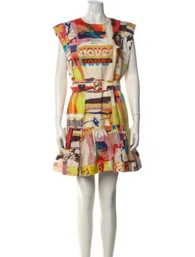 Pre-owned Zimmermann Linen Mini Dress In White
