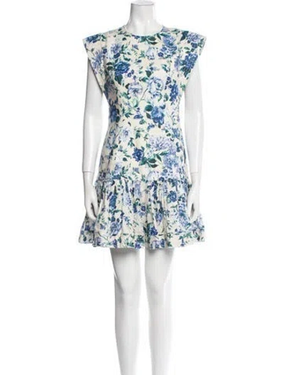 Pre-owned Zimmermann Linen Mini Dress In White