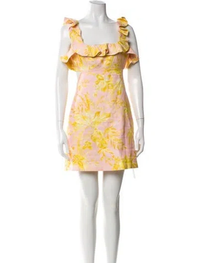 Pre-owned Zimmermann Linen Mini Dress In White