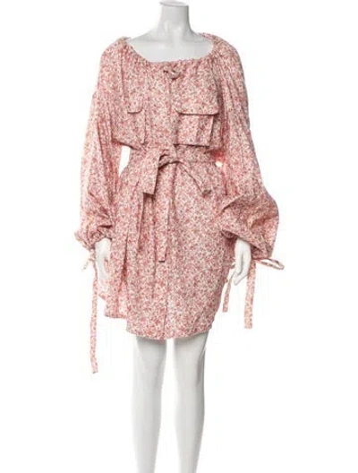 Pre-owned Zimmermann Linen Mini Dress In White
