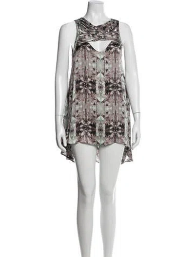 Pre-owned Zimmermann Linen Mini Dress In White