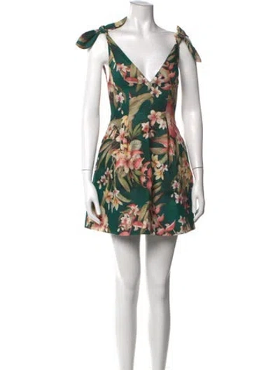 Pre-owned Zimmermann Linen Mini Dress In White
