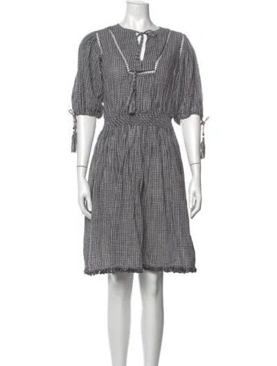 Pre-owned Zimmermann Linen Mini Dress In White