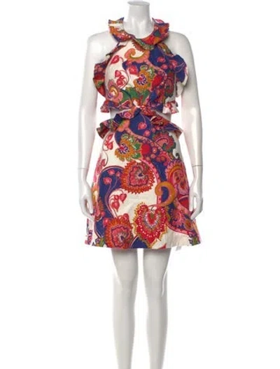Pre-owned Zimmermann Linen Mini Dress In White