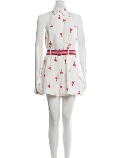 Pre-owned Zimmermann Linen Mini Dress In White