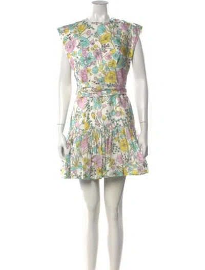 Pre-owned Zimmermann Linen Mini Dress In White