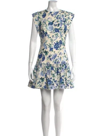 Pre-owned Zimmermann Linen Mini Dress In White