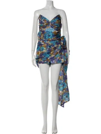 Pre-owned Zimmermann Linen Mini Dress In Yellow